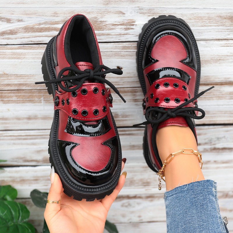 Vintage Fashion Online - Spring and Autumn Color Blocking Women's