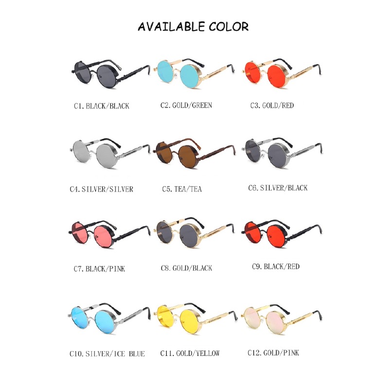 Metal Steampunk Sunglasses Men - đánh giá và giá Vintage Fashion Enthusiasts
